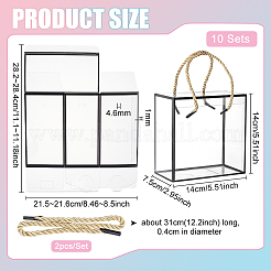 Scatole regalo trasparenti in plastica per animali domestici&nbsp;CON-WH0085-61B-02