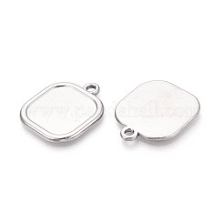 Cabochon-Fassungen für Anhänger aus Edelstahl 304&nbsp;STAS-N108-73P