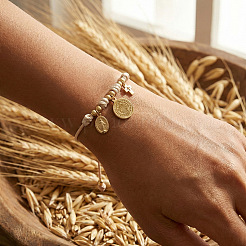 Verstellbares Armband mit Kupferseilgliedern&nbsp;ZH0707