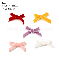 20 Stück Kostümzubehör aus Samt mit Schleife in 5 Farben&nbsp;DIY-FP0001-66