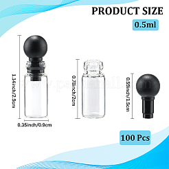 100 botella de muestra de perfume vacía de vidrio&nbsp;AJEW-CN0003-70