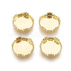 Copas de bisel con borde de encaje de latón&nbsp;X-KK-F762-05G