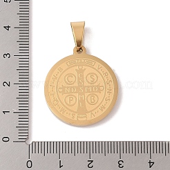 Colgantes de rhinestone de acero inoxidable 304 con revestimiento al vacío de PVD&nbsp;STAS-M068-13C-G