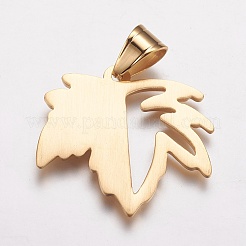 Pendentifs en acier inoxydable 304 à thème d'automne&nbsp;STAS-K171-30G