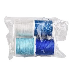 4 Rolle 4 Farben runde Nylonschnur mit chinesischem Knoten&nbsp;NWIR-FS0001-06B