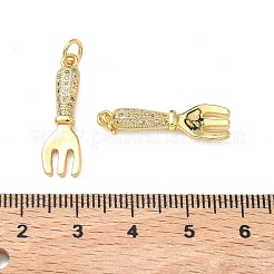 Messing micro pave klare zirkonia anhänger&nbsp;KK-F930-15G