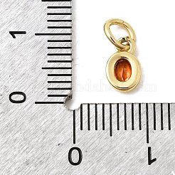Breloques en laiton avec zircone cubique&nbsp;KK-G554-02A-04