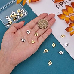 12 Stück 430 Edelstahl kleine Blumenverbinder-Anhänger&nbsp;JX239A