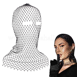 1 Stück Polyester-Fascinator-Gesichtsschleier aus Netzgewebe&nbsp;OHAR-FG0001-05C