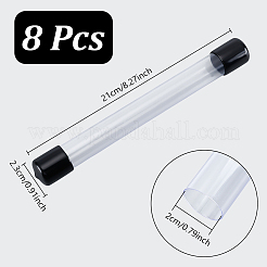 Transparente Aufbewahrungsröhrchen aus PVC-Kunststoffperlen&nbsp;AJEW-WH0348-767B