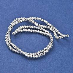 Chapelets de perles en verre électroplaqué&nbsp;EGLA-D030-15A-06