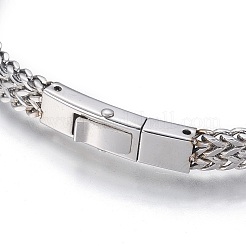 Anlaufgeschützte Mesh-Armbänder aus Edelstahl 304&nbsp;LS-BJEW-L665-04P