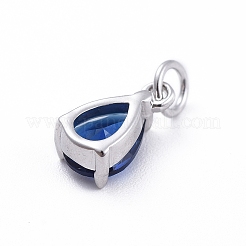 Ottone micro spianare pendenti zirconi&nbsp;ZIRC-E164-64P-B
