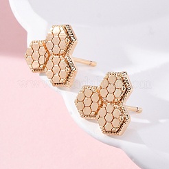 Clous d'oreilles en laiton&nbsp;EJEW-D288-10G