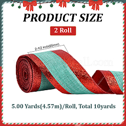 Ruban de polyester de Noël&nbsp;OCOR-WH0078-488A