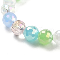 Chapelets de perles en verre électroplaqué&nbsp;X-GLAA-Z006-01B