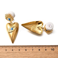 Pendientes colgantes de acero inoxidable 304 con esmalte&nbsp;EJEW-G422-05G
