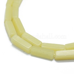 Natürliche Zitronen Jade Perlen Stränge&nbsp;G-F631-E13