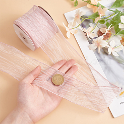 Organza-Knitterband mit Draht&nbsp;OCOR-WH0078-278B