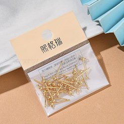 Shegrace Messing-Rundkugel-Ohrstecker-Verschlüsse&nbsp;XGR0050G-38G