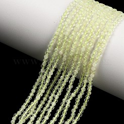 Natürliche Zitronen Jade Perlen Stränge&nbsp;G-C262-A04-2mm