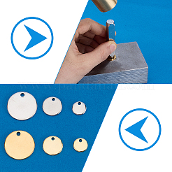 120 pièce 6 styles breloques en acier inoxydable 304&nbsp;STAS-WR0001-25
