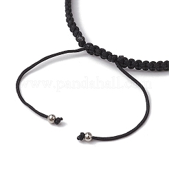 Braccialetti con perline sintetiche intrecciate di turchese tondo da 6 mm&nbsp;BJEW-JB10335-01
