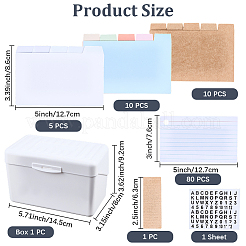 Coffret de fiches&nbsp;AJEW-CP0008-91A