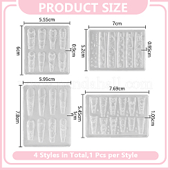 4 pz 4 stili stampi in silicone&nbsp;MRMJ-HY0001-44