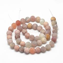 Natürliche sunstone Perlen Stränge&nbsp;G-R446-4mm-36