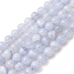 Naturali pizzo blu agata perline fili&nbsp;G-F222-30-10mm-01A