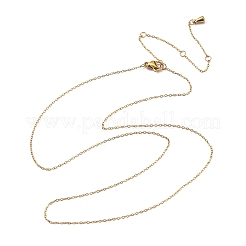 Collares de cadena de cable de acero inoxidable 304 de 1 mm&nbsp;X-NJEW-T016-15G