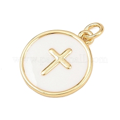 Pendentifs d'émail en laiton &nbsp;KK-L251-02G-E04
