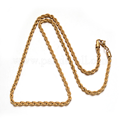 304 Edelstahl-Seilkettenhalsketten&nbsp;NJEW-M151-18G-B