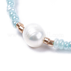 Bracelets de perles tressées en fil de nylon ajustable&nbsp;BJEW-JB04375-05