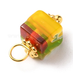 Handgemachte Millefiori Glas Charms&nbsp;PALLOY-JF00554