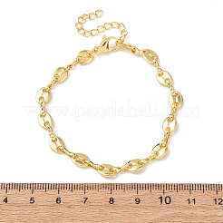 Messing-Gliederkettenarmbänder für Frauen&nbsp;BJEW-C140-02G