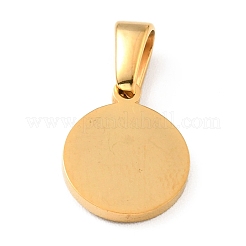 Ciondoli in acciaio inossidabile 304 con placcatura sotto vuoto pvd e smalto&nbsp;STAS-D182-06G