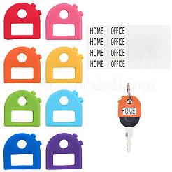 1 ensemble de porte-clés en silicone&nbsp;AJEW-SP0004-21