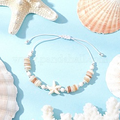 2 pz regolabile braccialetti di perline intrecciate in turchese sintetico tinto per le donne&nbsp;BJEW-JB11805