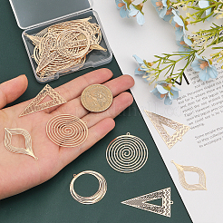 30pcs 5 pendentifs en laiton de style&nbsp;KKC-CA0001-09