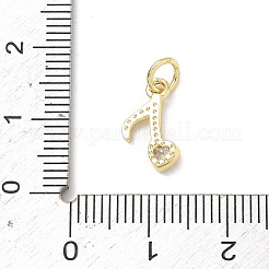 Messing micro pave klare zirkonia anhänger&nbsp;KK-H255-24G