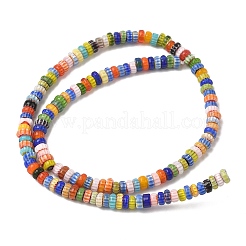 Handgefertigte Millefiori-Bunte Malerei-Perlen&nbsp;LAMP-D009-01A