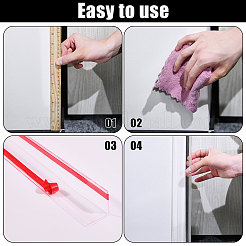 Tiras protectoras de esquinas de PVC autoadhesivas&nbsp;DIY-WH0899-990