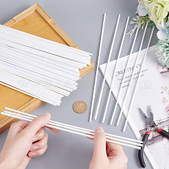 60 Stück 3 Stil ABS-Kunststoff quadratische und runde Rohre&nbsp;DIY-OC0011-73
