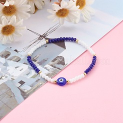 Facettierten Glasperlen Stretch-Armbänder&nbsp;BJEW-JB05984-02