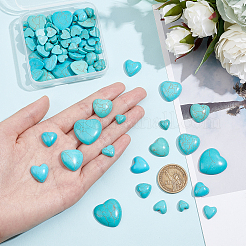 Synthetische blaue Türkiscabochons&nbsp;G-PH0001-89
