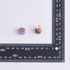 6 Stück 6 Stile synthetische Goldlinie imperialer Jaspis & natürliche Quarzanhänger&nbsp;G-SZ0002-20