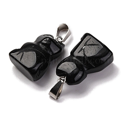 Natürlichen Obsidian Anhänger&nbsp;G-B127-08P-07