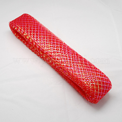 Nastro di maglia, corda di filo netto plastico, rosso, 20mm, 25iarde/balla